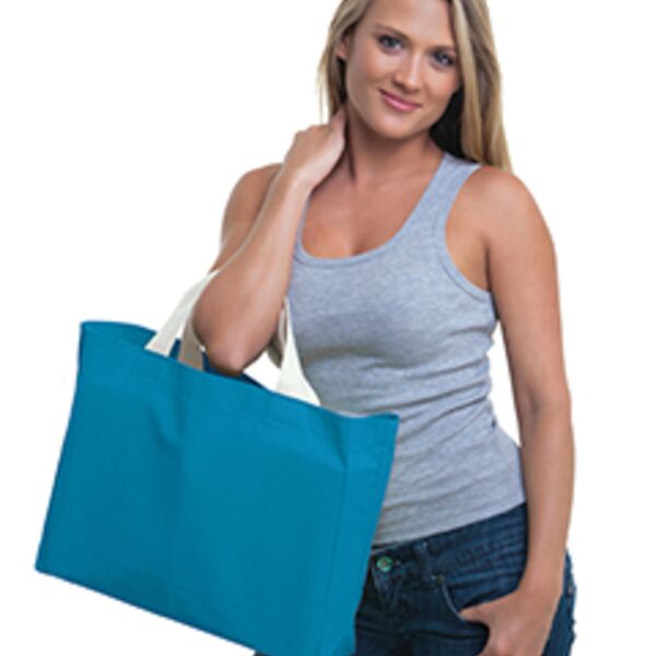 USA Made Cotton Canvas Medium Gusset Tote Bag Thumbnail