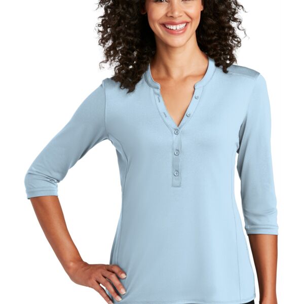 Women's Pique Henley Thumbnail