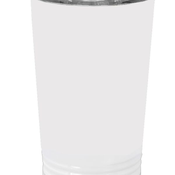 White Sublimatable 16 oz. Polar Camel Pint with Slider Lid Special Logo Thumbnail