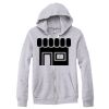 Adult Triblend Full-Zip Fleece Hooded Sweatshirt Thumbnail