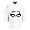 Button Chef Coat with Thermometer Pocket Thumbnail